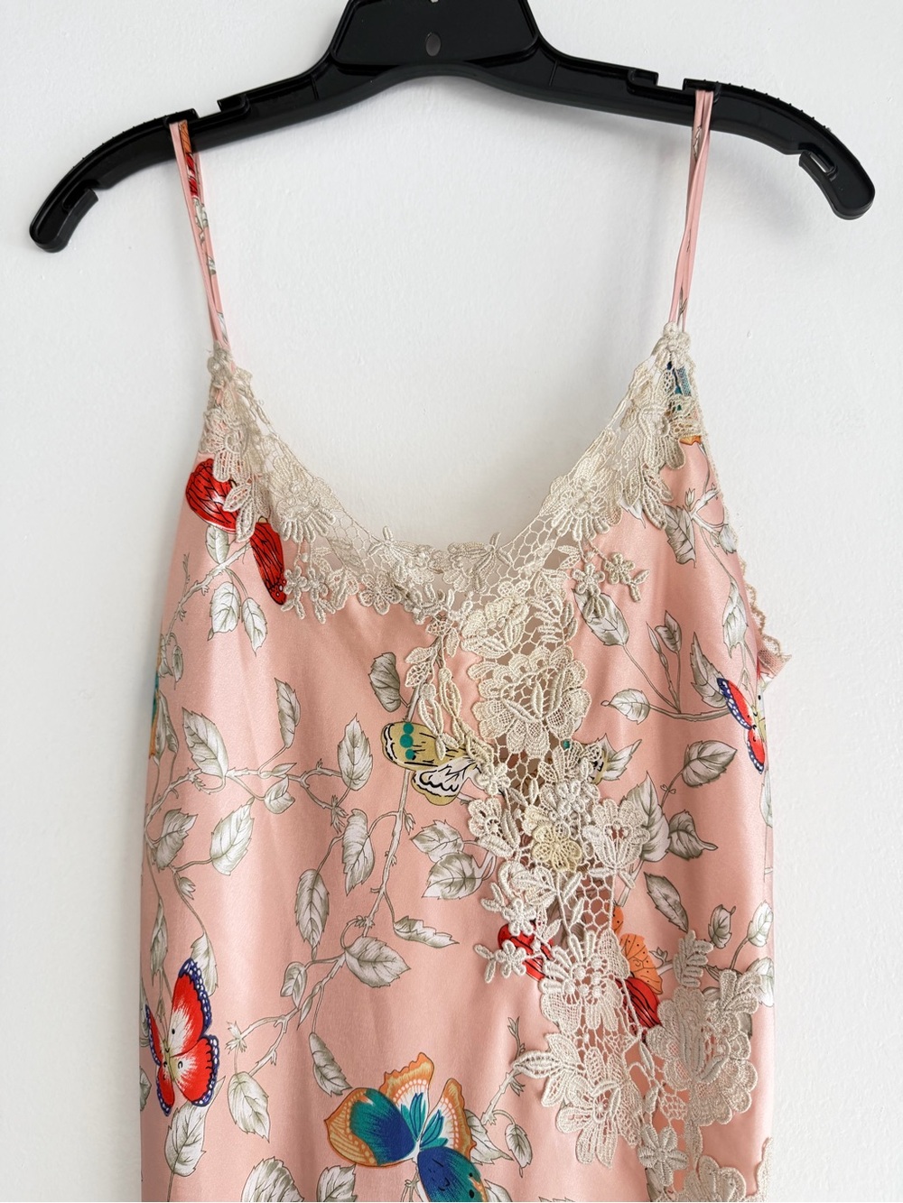 Victoria's Secret 80’s Vintage Butterfly Maxi Slip Dress Size Small 8573 - Picture 9 of 12